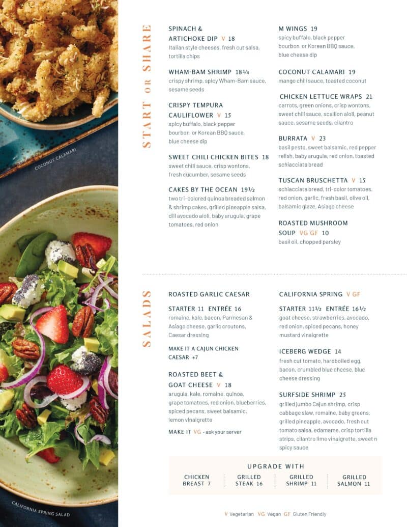 Milestones Menu in Moncton | Milestones Grill & Bar