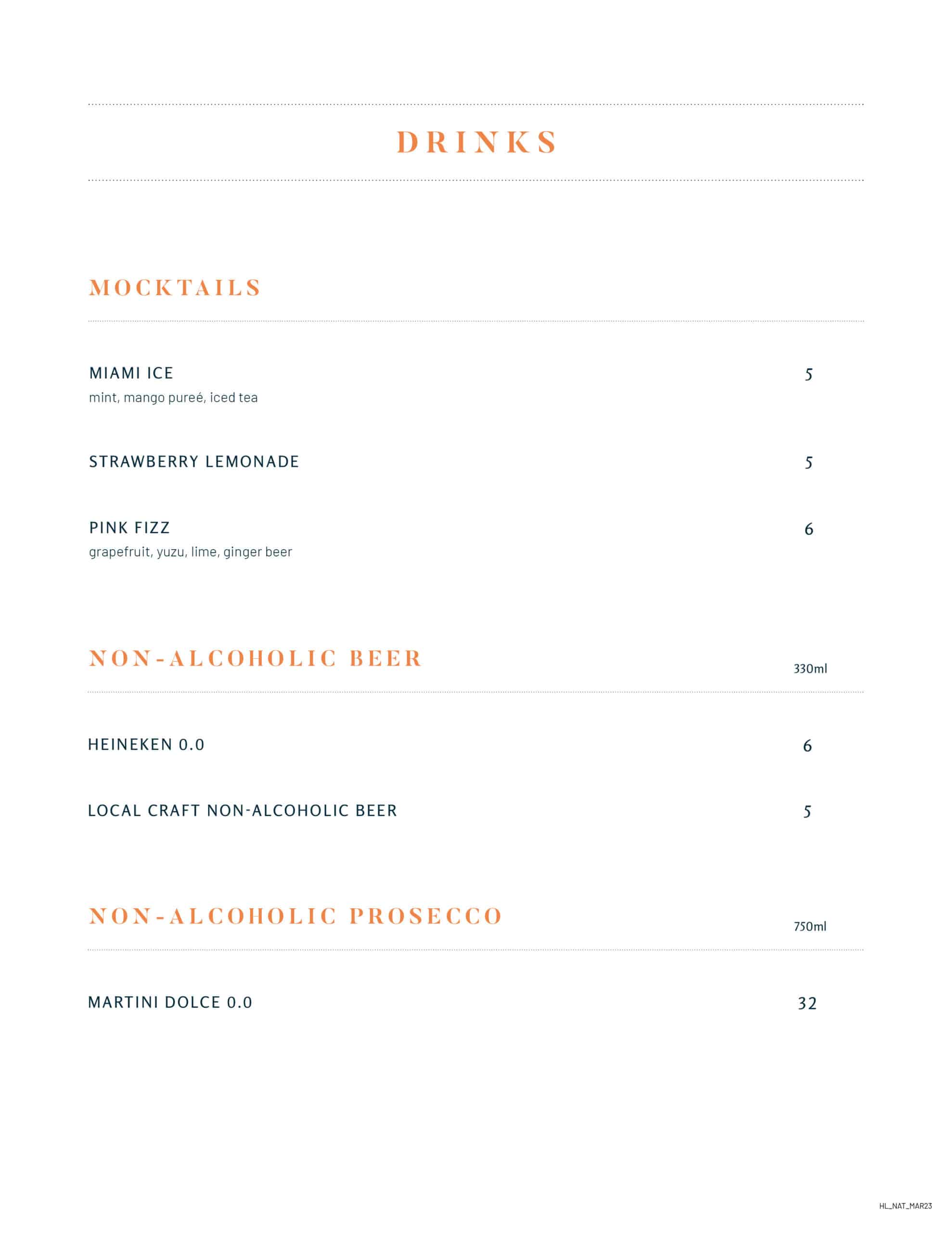 Milestones Menu in London - South London