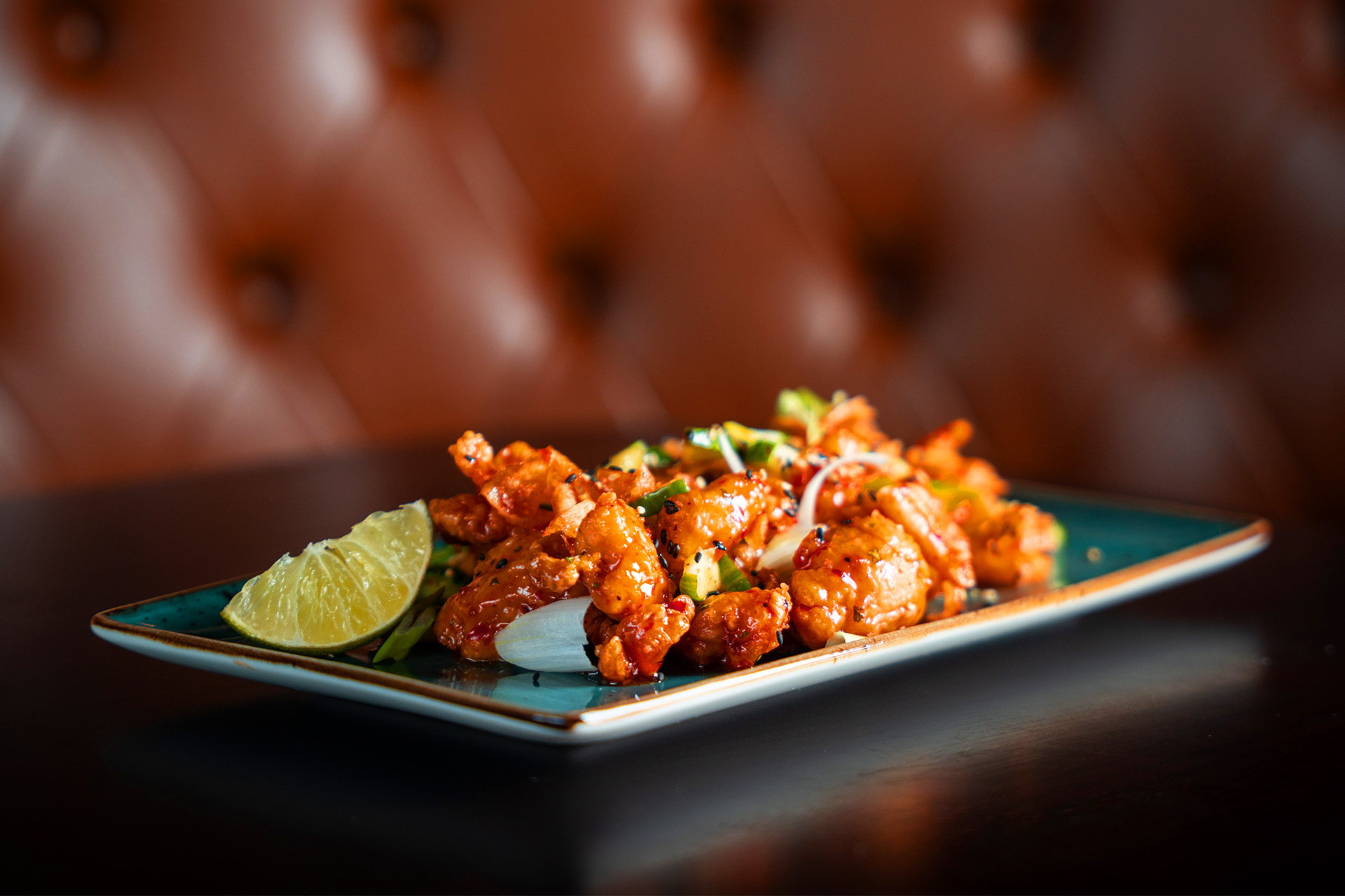 bouchées de poulet chili